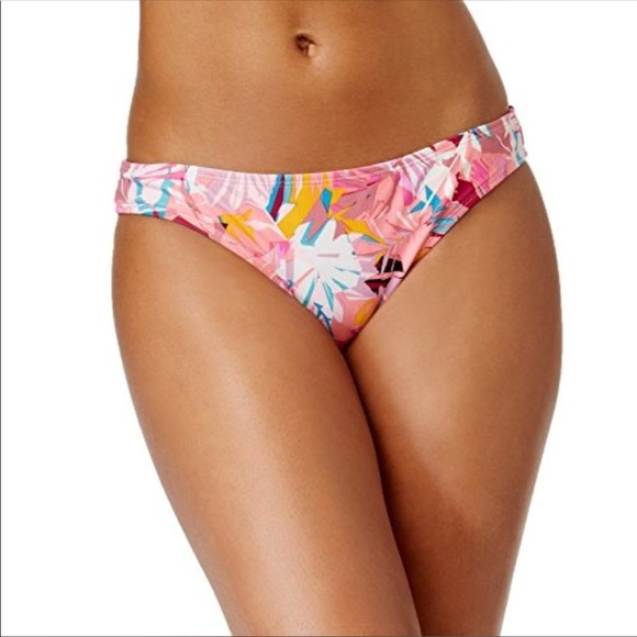 Hula Honey Palm Breeze Floral-Print Cheeky Bikini - Picture 3 of 4